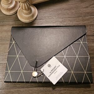 U Brands Black and Gold 13 Pocket File